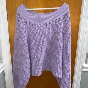 Free People Purple Sweater - Medium